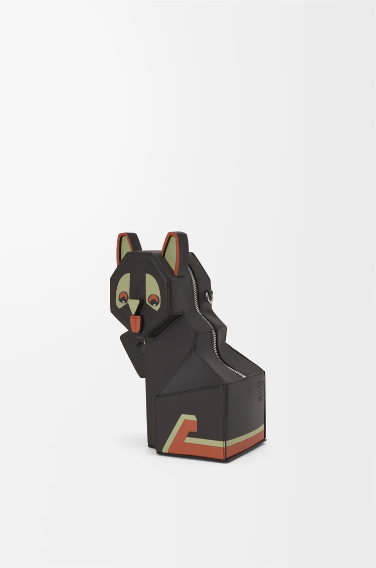 LOEWE Bolso Futurist Cat clutch en piel de ternera Topo